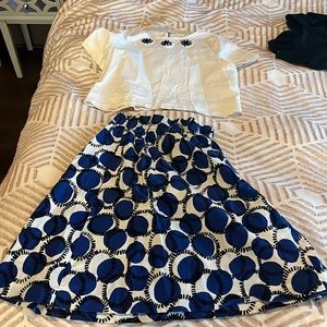 Kate Spade Blouse and Skirt Set